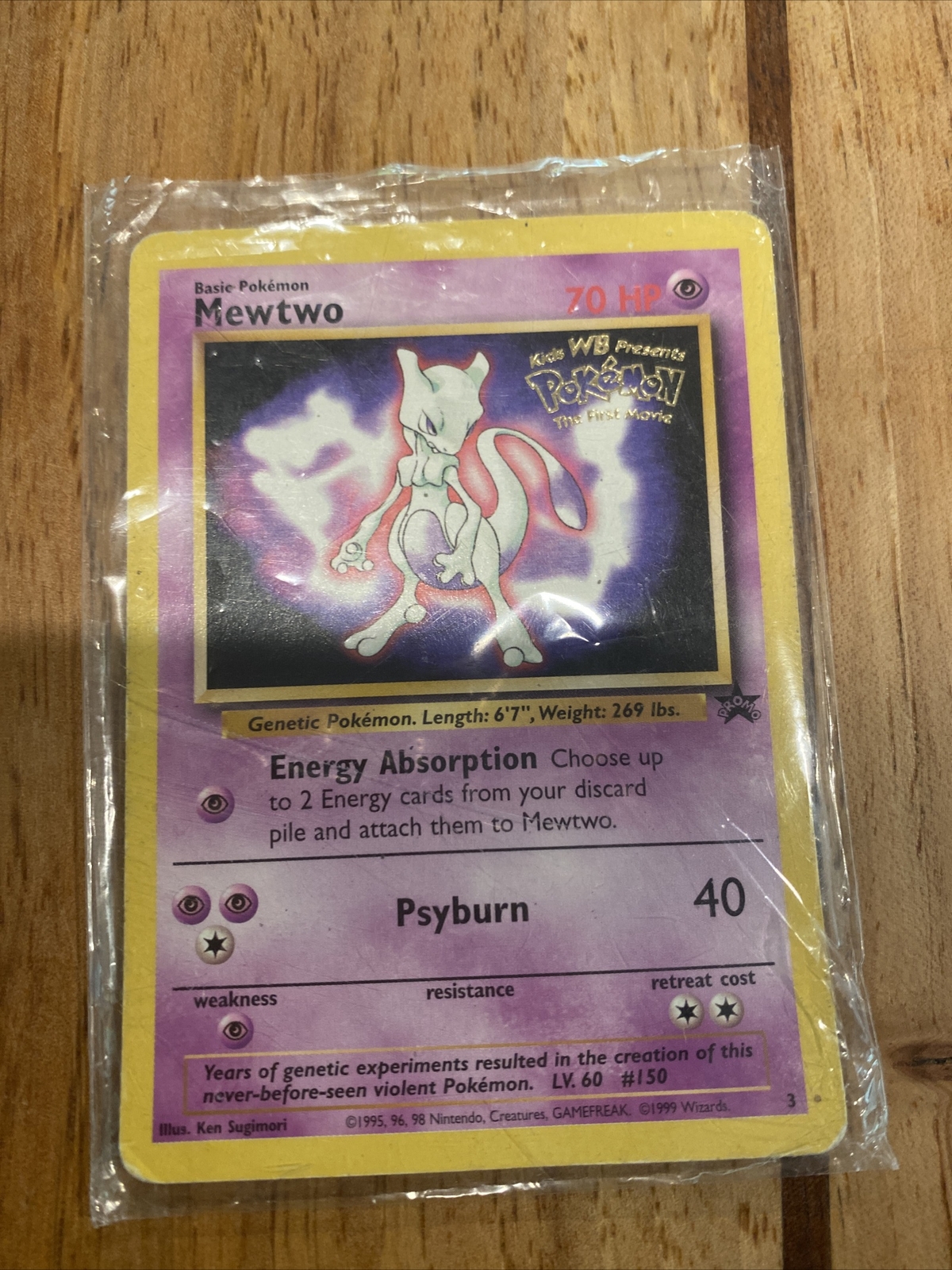 1999 Mewtwo Pokemon The Mewtwo Movie Promo Card holographic EBay