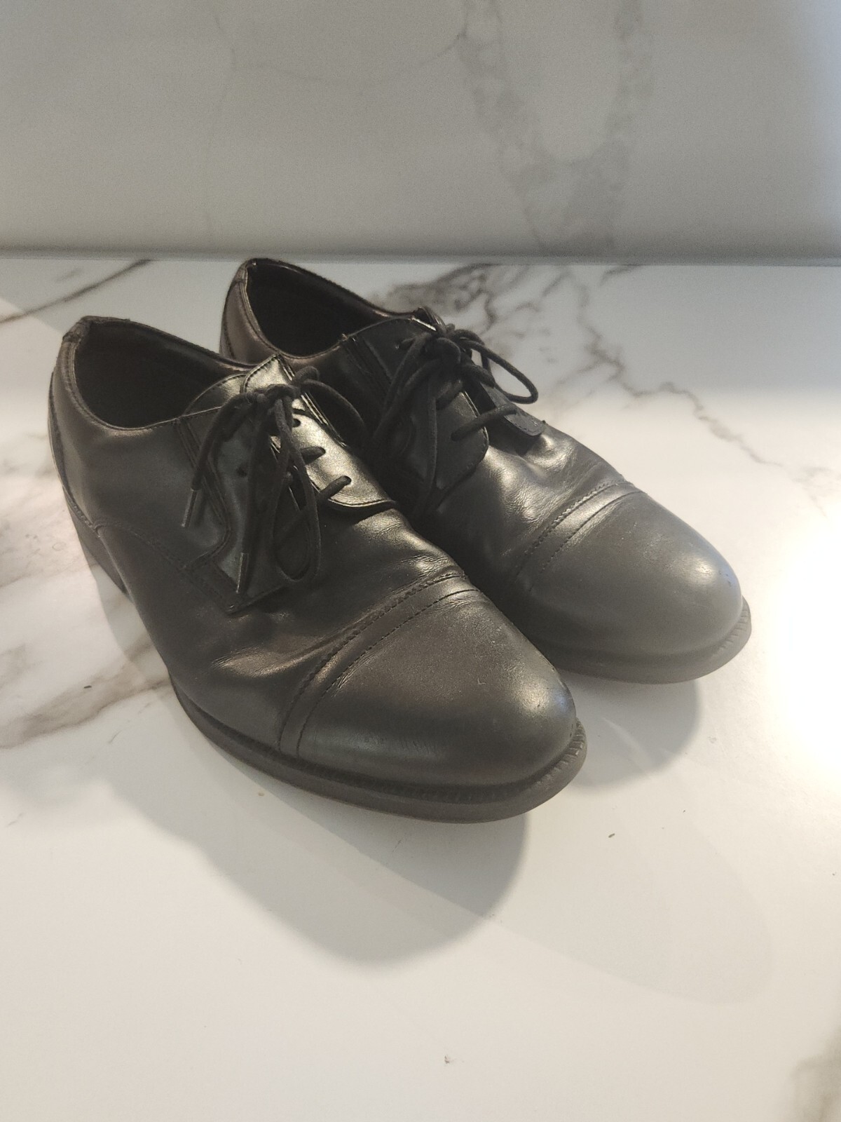 SAOLA Scarpe eleganti derby Dockers uomo taglia 9W nere pelle punta tonda comode