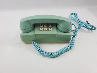 Mid Century Aqua Blue Starlite Automatic Electric Digital Touch Telephone Phone