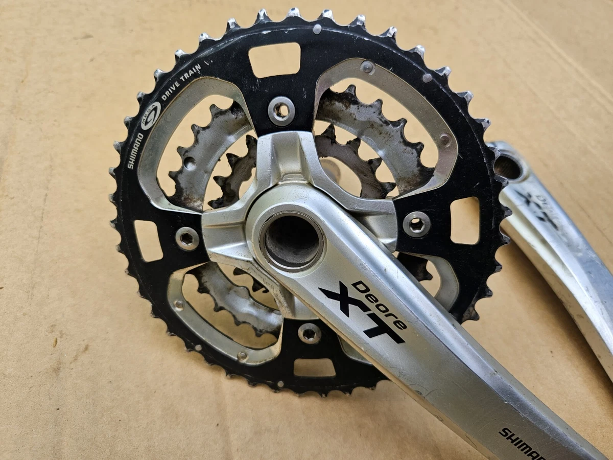 Shimano Deore XT FC-M770 Triple Mountain Bike Crankset 175mm 44/32