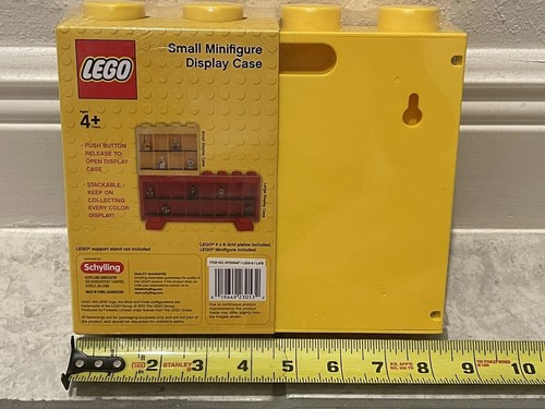 Brand New Retired - LEGO 8 Minifigures Desk Wall Display Yellow Case - Picture 4 of 6
