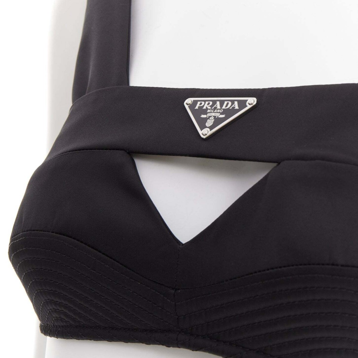 【プラダ・PRADA】Printed nylonette bra Prada Printed Nylonette Bra Top | Saks Fifth Avenue