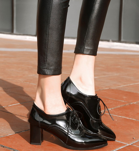 Womens Pointed Toe Shoes Fashion Patent 