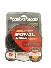 Rockford Fosgate RFIT-6 Car 6 ft. 2-Channel Dual Twist RCA Interconnect Cable