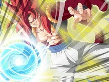 Anime dragon ball gt gogeta son goku vegeta wallpaper Stitched Gaming Mat Desk