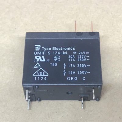 5 Pezzi Relè Miniatura OMIF-S-124LM, 24VDC 20A 4 Pin, MTX-IC