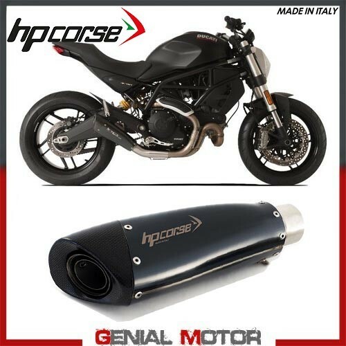 Tubo De Escape Hp Corse Evoxtreme 260 Negro Ducati Monster 797 2018 18 - Imagen 1 de 5