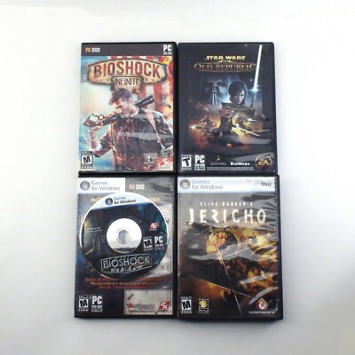 Lot Of 6 PC Games - Command & Conquer, Star Wars, Bio Shock, Jericho
