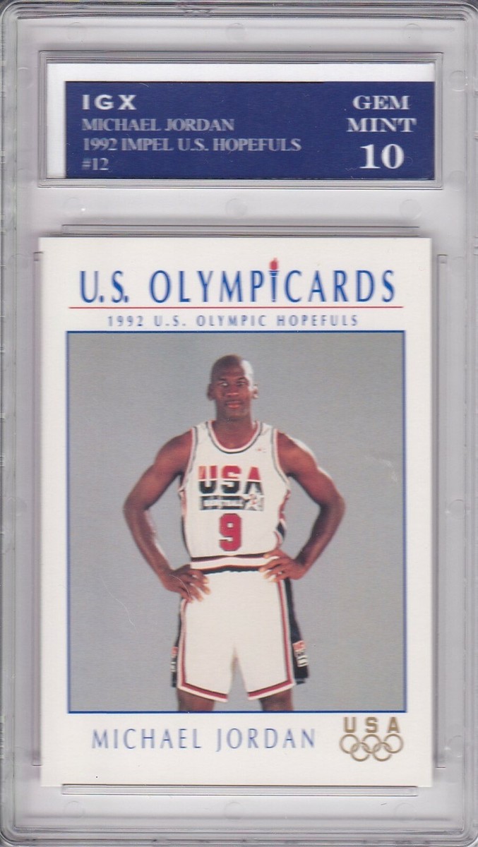 MICHAEL JORDAN GEM MINT 10 Basketball Card 1992 Olympics USA DREAM