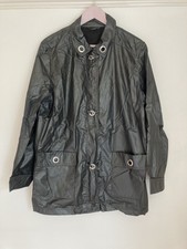 Frank Eden Dark Grey Rainproof Mac Coat Size 18