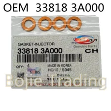 4PCS 338183A000 Diesel Fuel Injector Copper Washers/Seal FOR HYUNDAI I40 1.7 TD