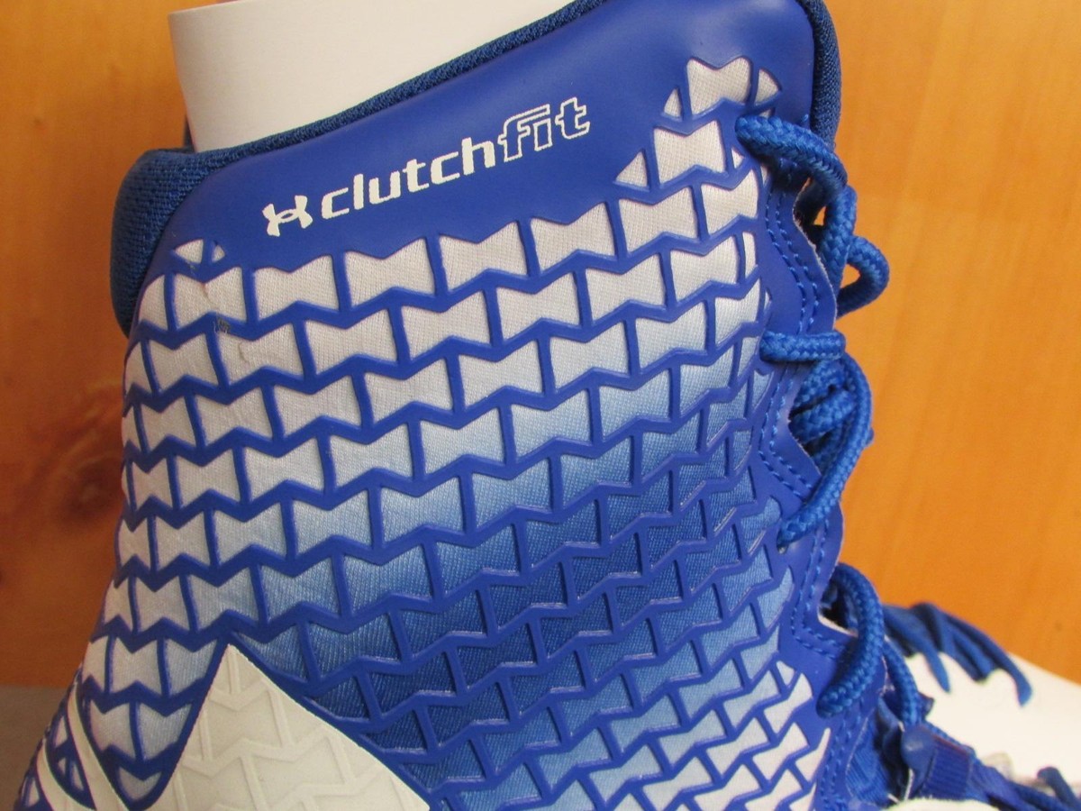 Under Armour? Powerclamp Brawler Sz 16 Football Cleat Cleats Blue Black & White Powerclamp Brawler Size 16 Football Cleat Cleats Black  main image 2