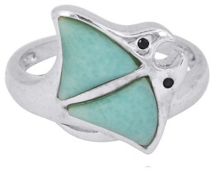 Sterling Silver Larimar Ring 6660//LR