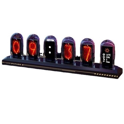 LED Nixie Tube Uhr IPS Farbbildschirm Digitaluhr DIY Analog Digital Tube Wi3101