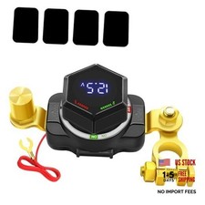 Kill Switch for Car, Battery Disconnect Switch 12V 250A with Voltage Display,
