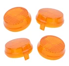 4pcs Lens Cover For Honda Shadow 750 VT1300 VTX1300S Cast Turn Signal Light