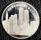 1 Troy Oz Silver Round Remember 9-11-01