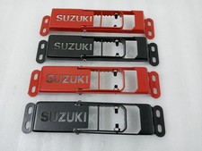 Suzuki Samurai Sierra Door Hinge Step Foot Peg Metal Foldable 2 Set Red Black