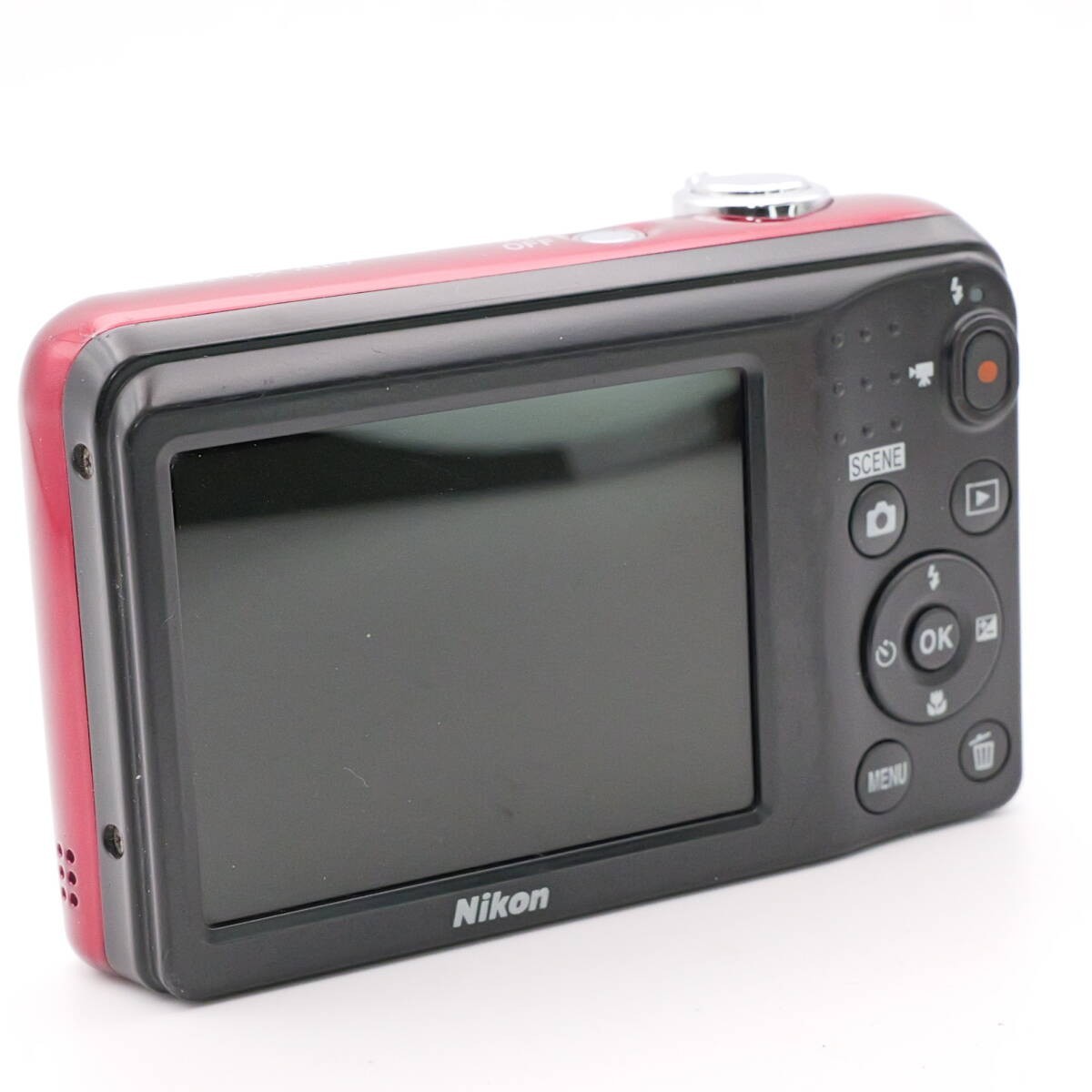 Nikon COOLPIX A10 Red Compact Digital Camera Tested Working AA