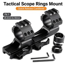 One Piece QD Cantilever Tactical Scope Mount 1" 25.4mm 30mm Picatinny Scope Ring