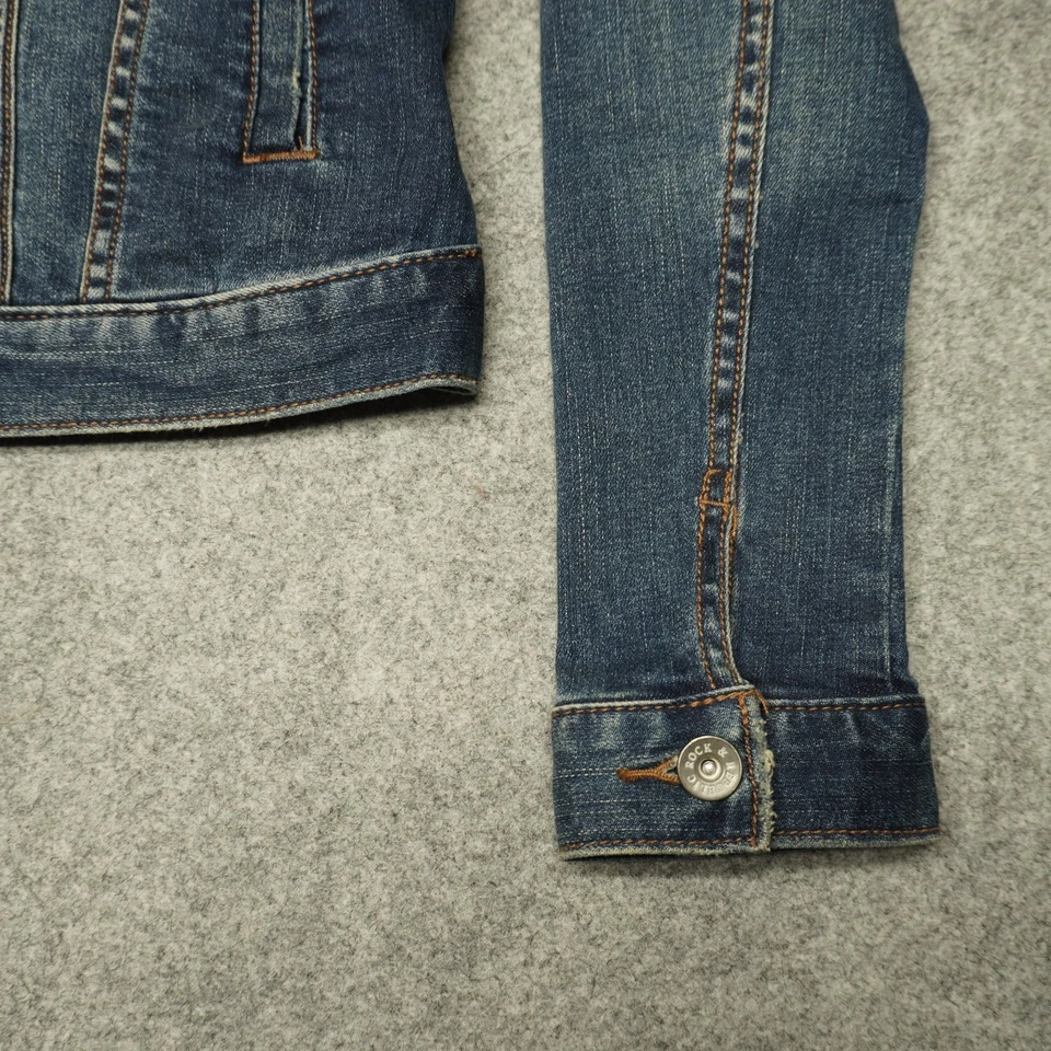 Chaqueta vaquera para mujer Rock & Republic talla S azul algodón envejecido Foto 2 de 4