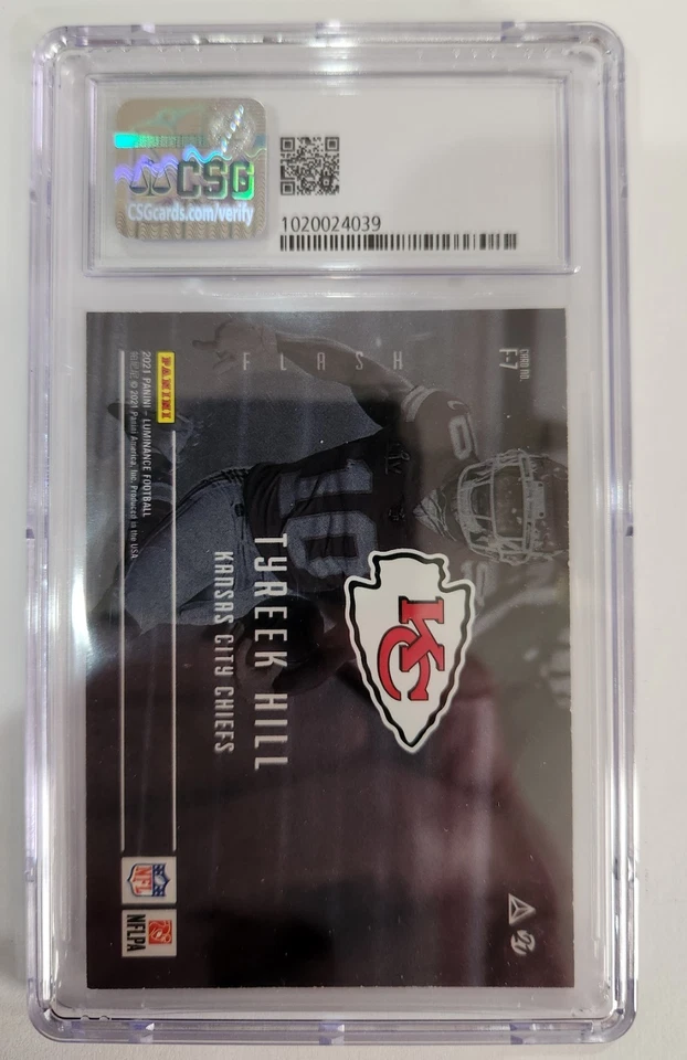 2021 Luminance Tyreek Hill Flash Green 10/10 Jersey # eBay 1/1 CSG 9 - Image 2 of 2