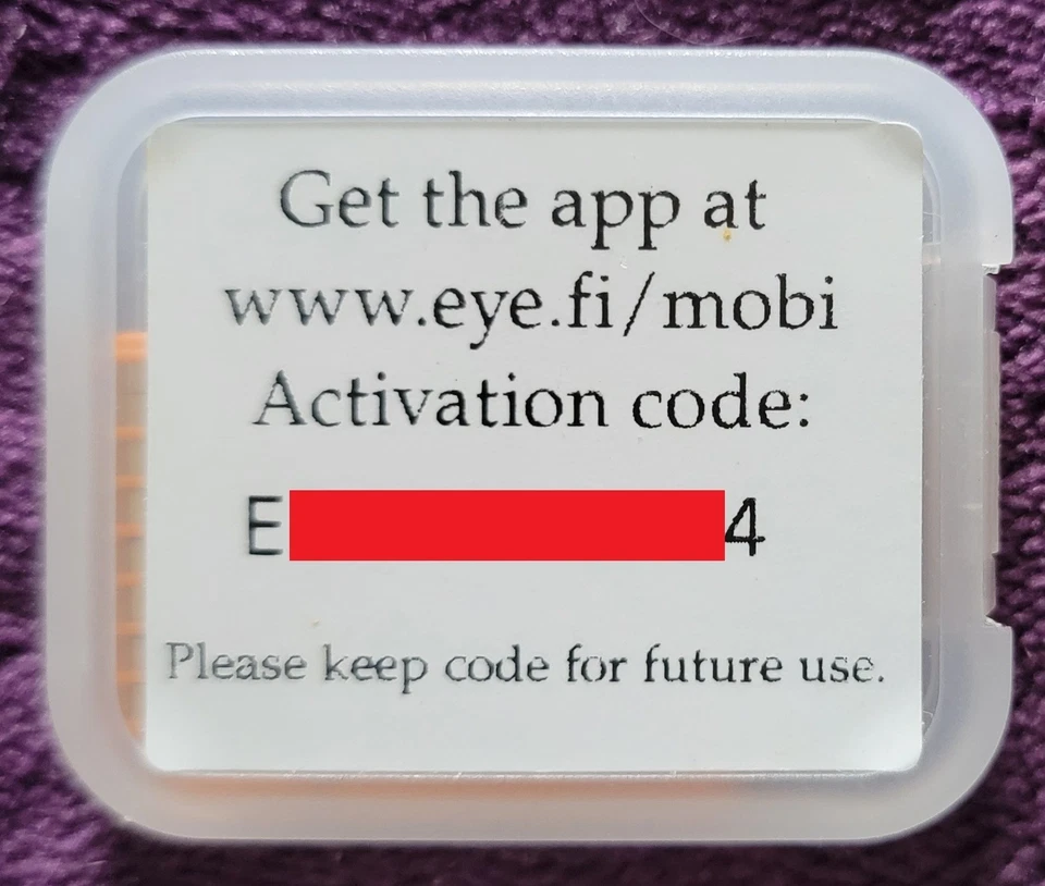 Eye-Fi Mobi 8GB SD Card + WiFi Wireless Photo Transfer w Activation Code & Case - Image 3 of 3