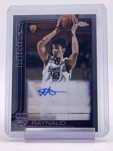 MAXIME RAYNAUD 2025-26 TOPPS CHROME ROOKIE AUTO #TCAR-MR KINGS BASKETBALL Q3893