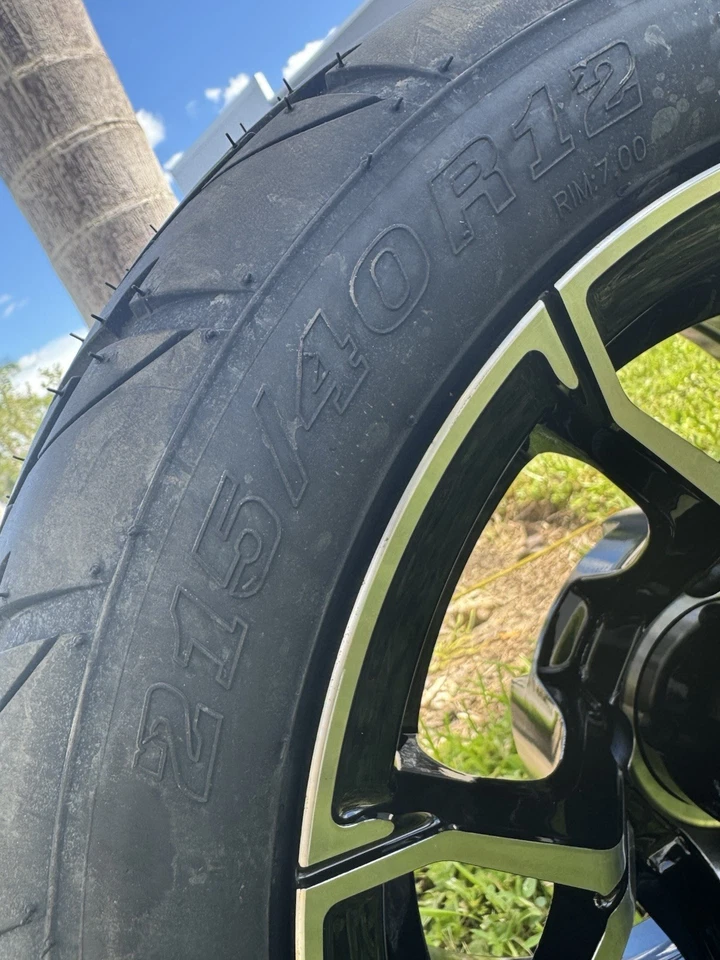 "Carrito de golf llantas y neumáticos de 12"" 215/35R12/radial con correa de acero" Foto 3 de 3
