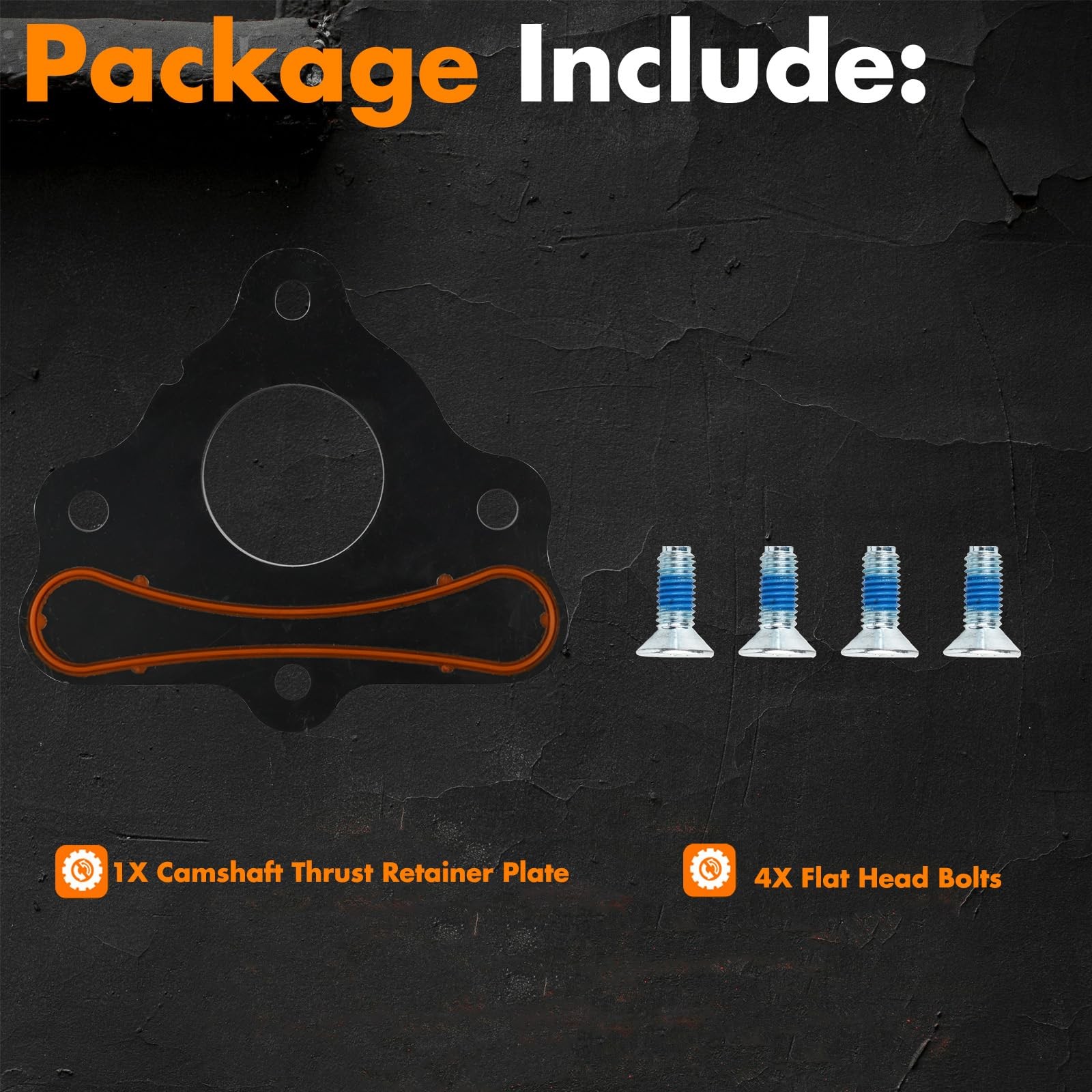 Camshaft Retainer Plate Gasket Bolt Kit Fits Chevy Gen III IV V