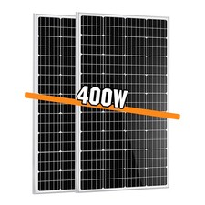 2 x 200w Solar Panel Mono-Crystalline PV Photo-voltaic Boat Caravan Home (400w)