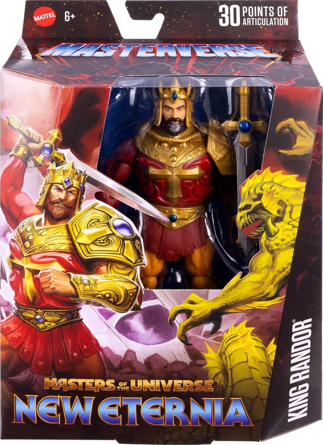 Figurine King Randor Mattel 18 cm pour décoration geek adulte