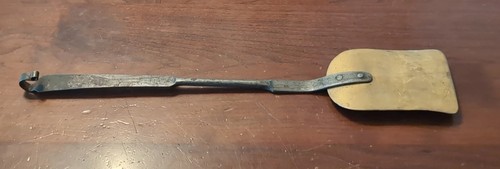 Antique American Spatula Wrought Iron & Brass 19th Century Blacksmith - Picture 8 of 13