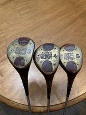 MacGregor M65W Super Eye-O-Matic Tourney Swan Neck Persimmon Wood Set 3 4 5