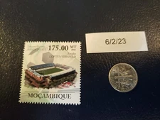 Loftus Versfeld Stadium Rugby Pretoria South Africa 2010 Mocambique Stamp