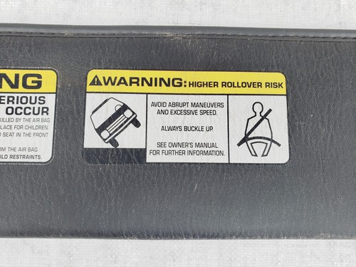 OEM Sun Visor 1997-2002 Jeep TJ Wrangler with Retainer Clip & Screws D - Picture 14 of 20