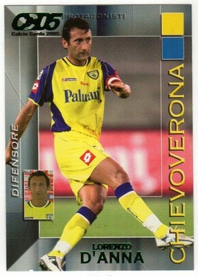 figurine CARD FOOTBALLERS FOOTBALL CARDS 2005 number 38 CHIEVOVERONA D'ANNA