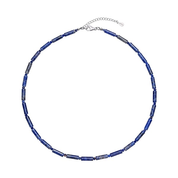 Cavill Sodalith Halskette 60,00Ct Blau 925 Silber Verstellbar Schmuck-image
