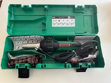 Leister TRIAC AT 120V Hot Air Welder Kit 40mm 20mm Nozzles Rollers Case