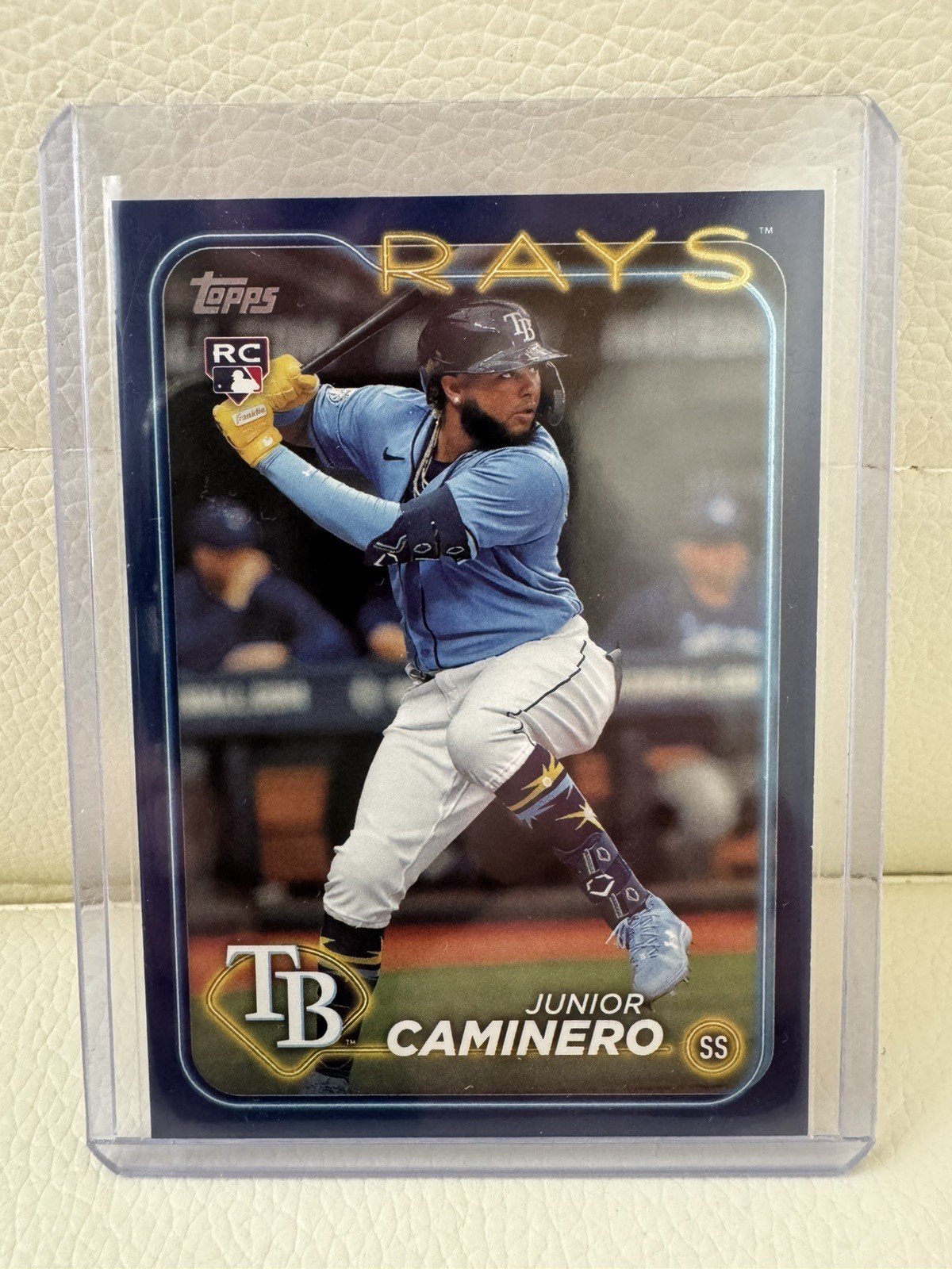 2024 Topps Series 2 - Royal Blue #628 Junior Caminero - RC - Tampa Bay Rays