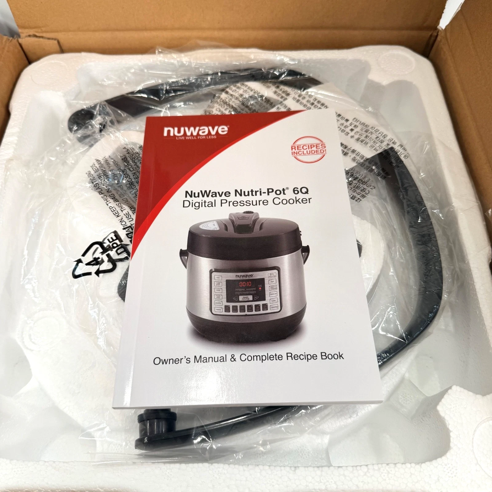 NuWave Nutri-Pot Digital Electric 6qt Pressure Cooker Model 33102 - New Open Box