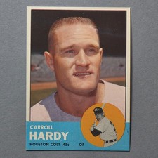 1963 Topps #468 Carroll Hardy - Colt 45s - Nm-Mt High Grade High Number