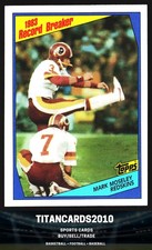 Mark Moseley 1984 Topps 1983 Record Breaker Washington Redskins #4