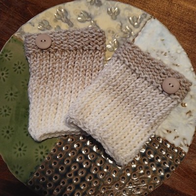 BOOT CUFFS - KNIT - HANDMADE
