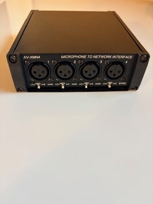 RDL AV-XMN4 - 4 Channel Mic to Dante Interface