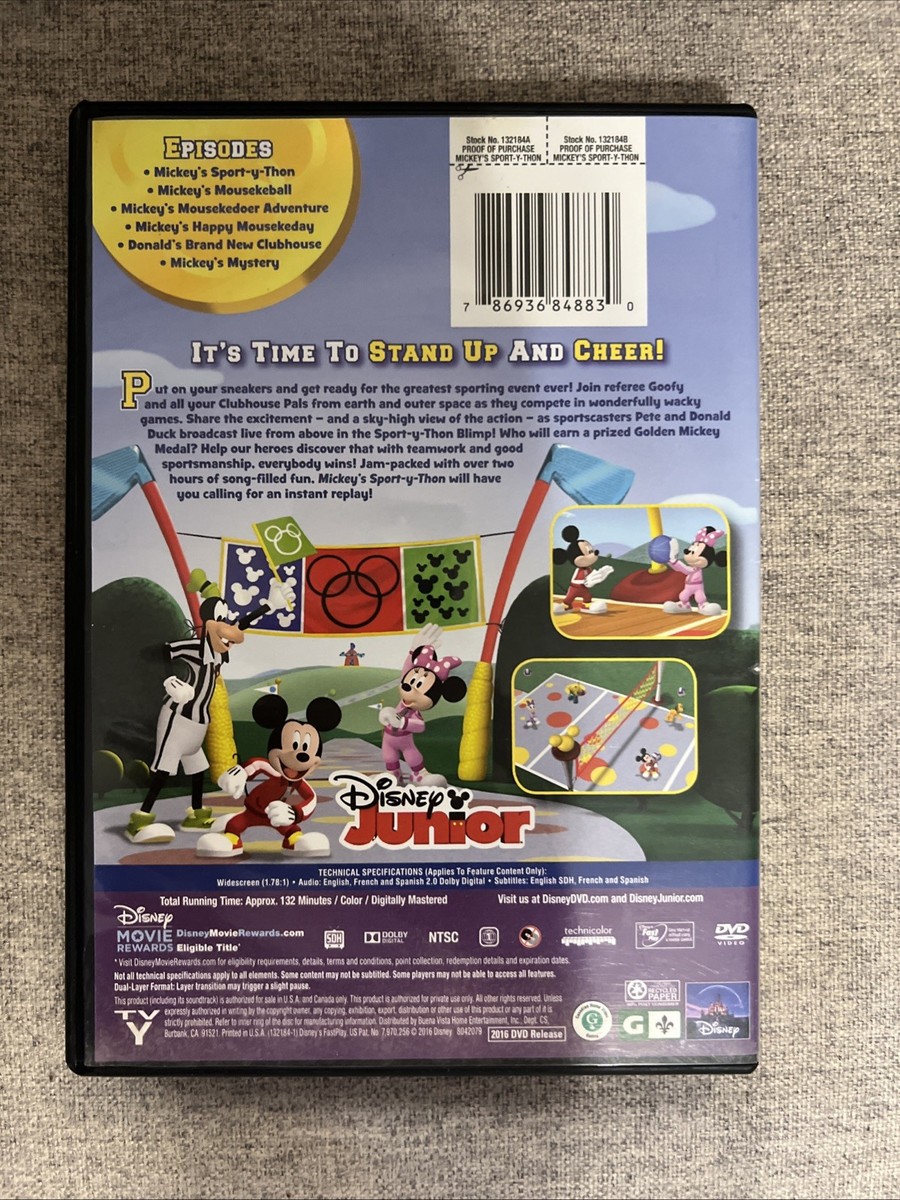 Mickey Mouse Clubhouse: Mickey's Sport-Y-Thon (DVD, 2015