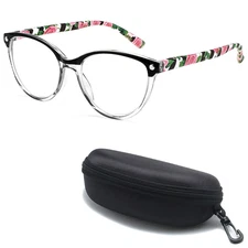 Stylish Cat Eye Reading Glasses Anti Blue Light Readers Spring Hinge Eyeglasses
