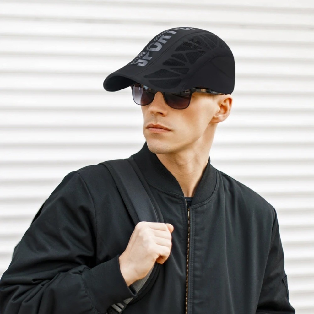 APL Cappellini da baseball estivi edera traspiranti stampa lettera cappello da sole a rete