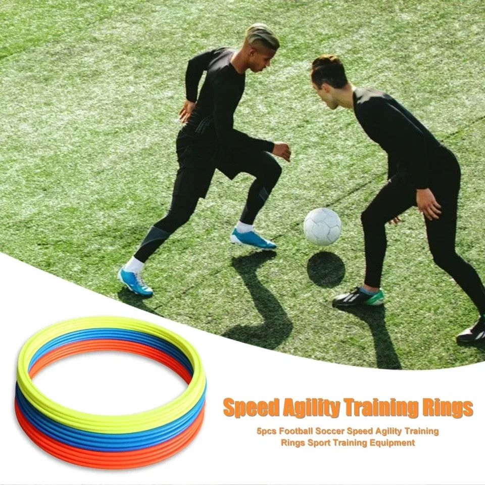 Agility Rings Durable Agility Training Rings Portable 5Pcs/Set Football Soccer Speed ...