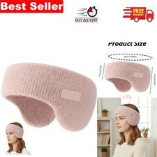 Elegant Pink Noise Cancelling Ear Muffs for Sleep & Travel - Faux Mink Comfort